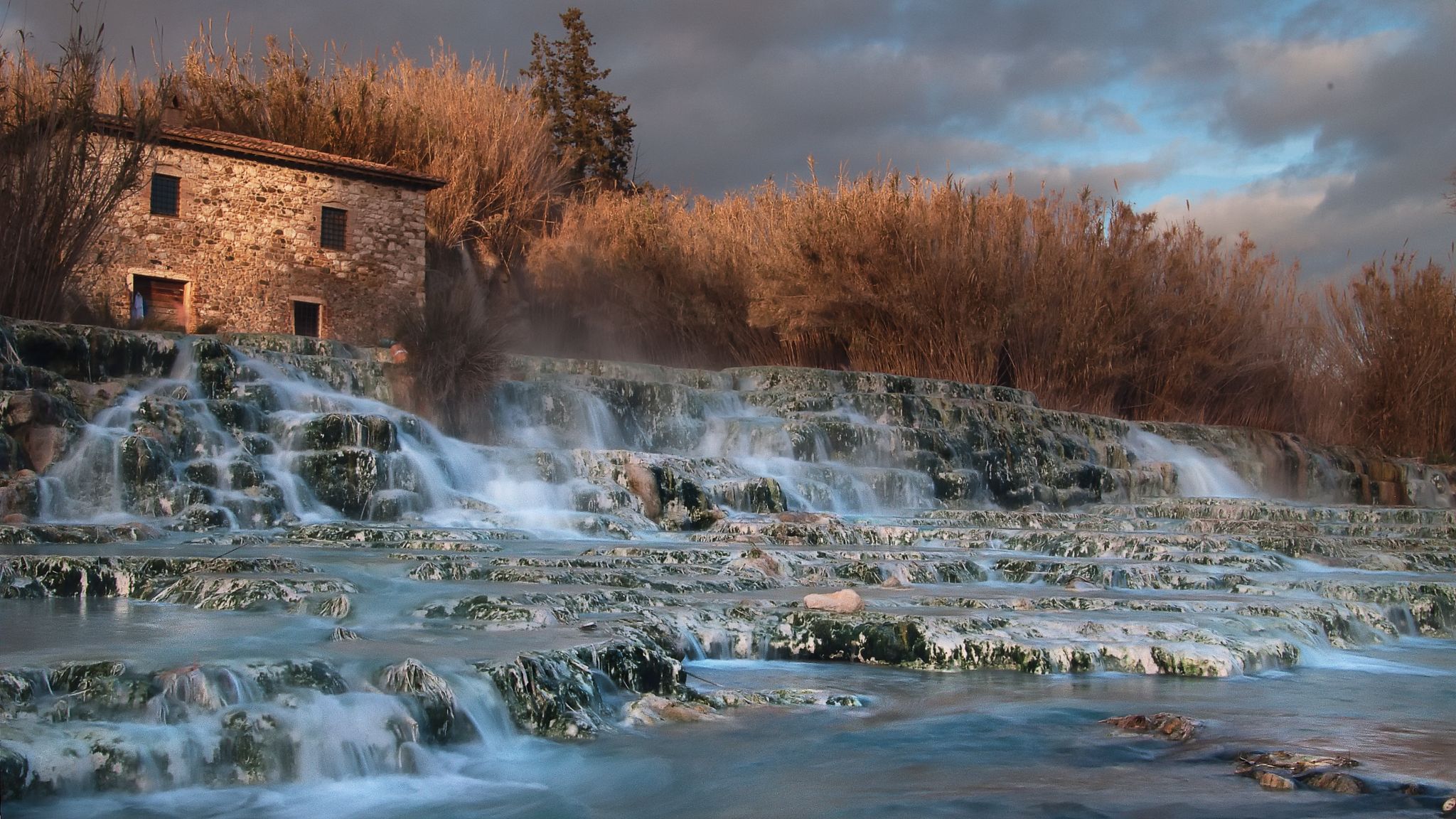 Lázně Saturnia v Itálii